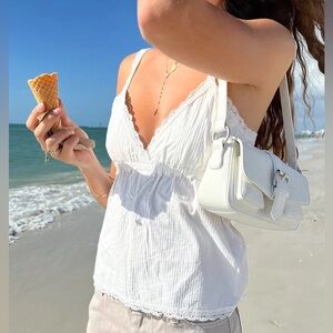 Brandy Melville Edith Lace Tank